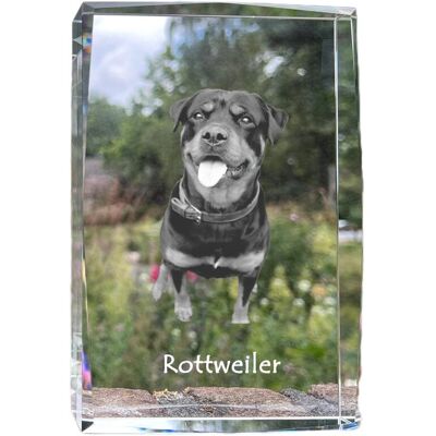 Rottweiler - kryształ ze zdjęciem psa, zdjęcie w szkle, nowoczesna ekspozycja zdjęcia marki Art-Dog Rottweiler - kryształ ze zdjęciem psa, zdjęcie w szkle, nowoczesna ekspozycja zdjęcia marki Art-Dog