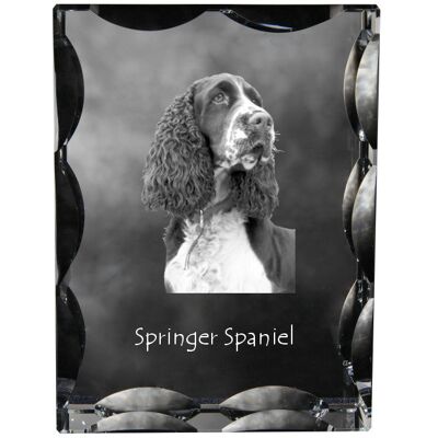 Springer spaniel angielski - kryształ ze zdjęciem psa, szklana statuetka ze zdjęciem, wyjątkowa ramka ze zdjęciem marki Art-Dog Springer spaniel angielski - kryształ ze zdjęciem psa, szklana statuetka ze zdjęciem, wyjątkowa ramka ze zdjęciem marki Art-Dog