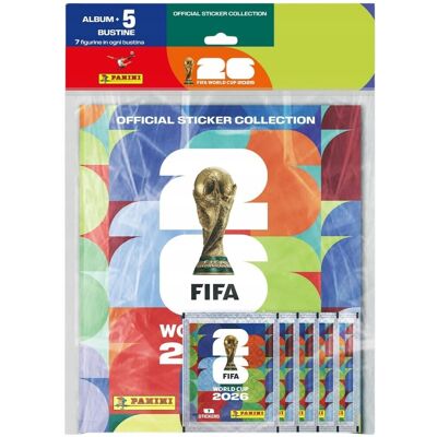 Starter Pack Panini FIFA World Cup 2026 Official Sticker Collection Album+5 Saszetek IT/EN Starter Pack Panini FIFA World Cup 2026 Official Sticker Collection Album+5 Saszetek IT/EN