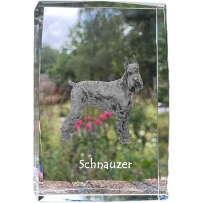 Sznaucer, Schnauzer - kryształ ze zdjęciem psa, zdjęcie w szkle, nowoczesna ekspozycja zdjęcia marki Art-Dog Sznaucer, Schnauzer - kryształ ze zdjęciem psa, zdjęcie w szkle, nowoczesna ekspozycja zdjęcia marki Art-Dog