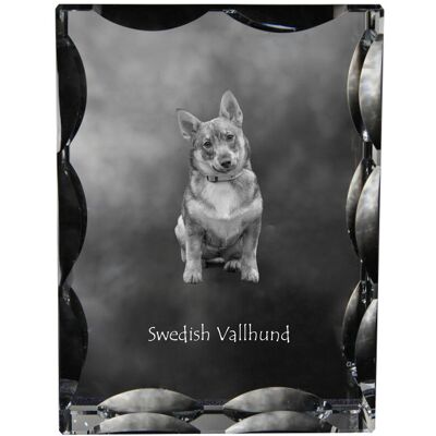Szwedzki Vallhund, Szwedzki szpic owczarski - kryształ ze zdjęciem psa, szklana statuetka ze zdjęciem, wyjątkowa ramka ze zdjęciem marki Art-Dog Szwedzki Vallhund, Szwedzki szpic owczarski - kryształ ze zdjęciem psa, szklana statuetka ze zdjęciem, wyjątkowa ramka ze zdjęciem marki Art-Dog