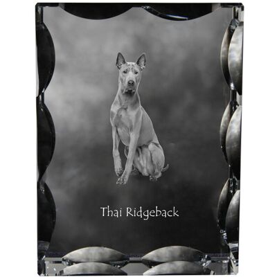 Thai Ridgeback - kryształ ze zdjęciem psa, szklana statuetka ze zdjęciem, wyjątkowa ramka ze zdjęciem marki Art-Dog Thai Ridgeback - kryształ ze zdjęciem psa, szklana statuetka ze zdjęciem, wyjątkowa ramka ze zdjęciem marki Art-Dog