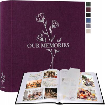 Inny producent Album Fotograficzny Duży 160 Stron Lniany Fotoksiążka Zdjęcia Pamiątki Inny producent Album Fotograficzny Duży 160 Stron Lniany Fotoksiążka Zdjęcia Pamiątki