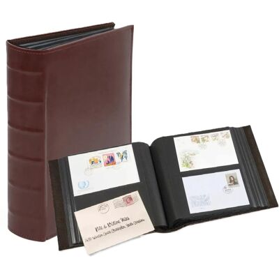 Album Na Fdc, Pocztówki I Koperty Safe Extra - Winno-Czerwony Album Na Fdc, Pocztówki I Koperty Safe Extra - Winno-Czerwony