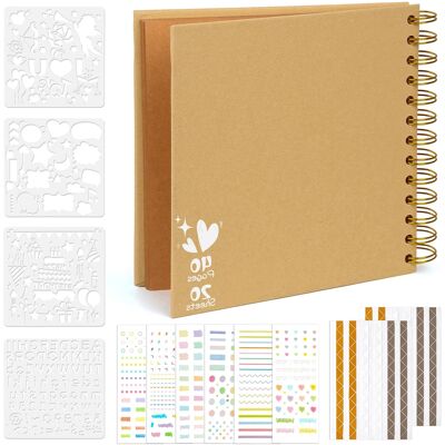 Inny producent Album Scrapbooking 17x17 Cm 40 Stron Naklejkami Narożnymi Zdarzenia Życiowe Inny producent Album Scrapbooking 17x17 Cm 40 Stron Naklejkami Narożnymi Zdarzenia Życiowe