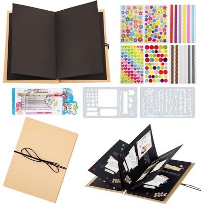Inny producent Fotograficzny 20cm Duży Scrapbooking Diy Pusty Czarny Pamiątka Retro Inny producent Fotograficzny 20cm Duży Scrapbooking Diy Pusty Czarny Pamiątka Retro