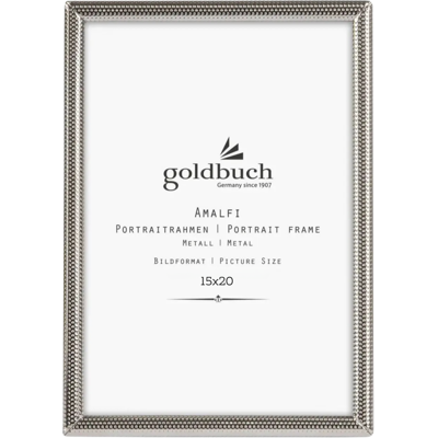 Goldbuch Ramka Na Zdjęcie Amalfi 15x20 Cm, Metalowa, Srebrna, Stojąca, Ze Szklaną Szybą Goldbuch Ramka Na Zdjęcie Amalfi 15x20 Cm, Metalowa, Srebrna, Stojąca, Ze Szklaną Szybą
