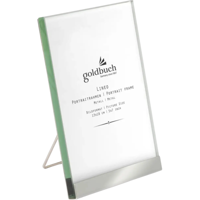 Goldbuch Ramka Na Zdjęcie Lineo 13 × 18 Cm, Srebrna, Metalowa, Stojąca Ze Szklaną Szybką Goldbuch Ramka Na Zdjęcie Lineo 13 × 18 Cm, Srebrna, Metalowa, Stojąca Ze Szklaną Szybką