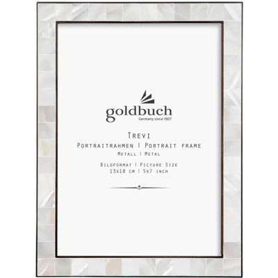 Goldbuch Ramka Na Zdjęcie Trevi 15x20 Cm, Metalowa, Srebrna Z Perłowym Wzorem Goldbuch Ramka Na Zdjęcie Trevi 15x20 Cm, Metalowa, Srebrna Z Perłowym Wzorem