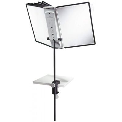 Statyw Stołowy Durable Sherpa Desk Clamp, Z 10 Panelami A4, Czarny Statyw Stołowy Durable Sherpa Desk Clamp, Z 10 Panelami A4, Czarny