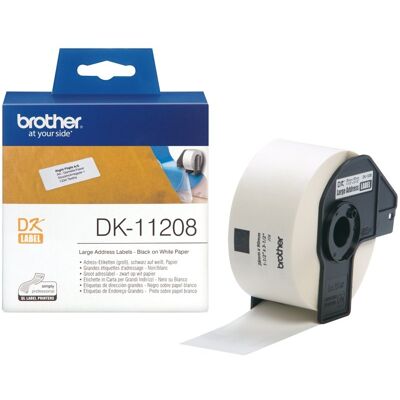 Inny producent Brother Etykiety papierowe DK11208 (38x90mm) 400 Inny producent Brother Etykiety papierowe DK11208 (38x90mm) 400