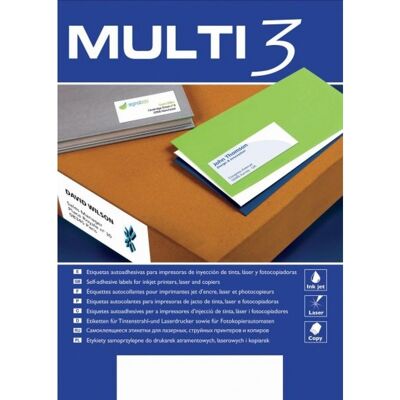 Apli Etykiety Uniwersalne Multi 3, 52,5X21,5Mm, Prostokątne, Białe 100 Ark. Apli Etykiety Uniwersalne Multi 3, 52,5X21,5Mm, Prostokątne, Białe 100 Ark.