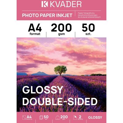 Inny producent PAPIER DWUSTRONNY FOTOGRAFICZNY A4 POŁYSK 200g 50 szt INKJET ATRAMENTOWY Inny producent PAPIER DWUSTRONNY FOTOGRAFICZNY A4 POŁYSK 200g 50 szt INKJET ATRAMENTOWY