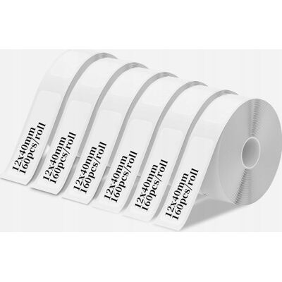 Inny producent TAŚMA TERMOAKTYWNA 6 ROLEK 12X40MM PAPIER TERMICZNY ETYKIETY NAKLEJKI BIAŁE Inny producent TAŚMA TERMOAKTYWNA 6 ROLEK 12X40MM PAPIER TERMICZNY ETYKIETY NAKLEJKI BIAŁE