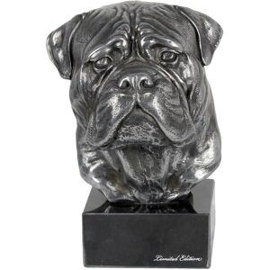 Bullmastiff, Bulmastif - figurka na marmurze, pokryta srebrnym metalem, wykonana ręcznie, marka Art-Dog Bullmastiff, Bulmastif - figurka na marmurze, pokryta srebrnym metalem, wykonana ręcznie, marka Art-Dog