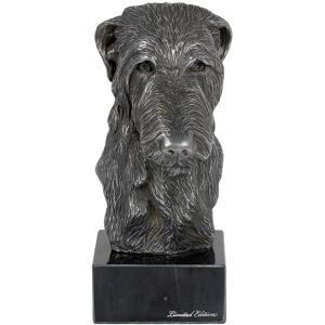 Chart szkocki, Deerhound - figurka na marmurze, pokryta srebrnym metalem, wykonana ręcznie, marka Art-Dog Chart szkocki, Deerhound - figurka na marmurze, pokryta srebrnym metalem, wykonana ręcznie, marka Art-Dog