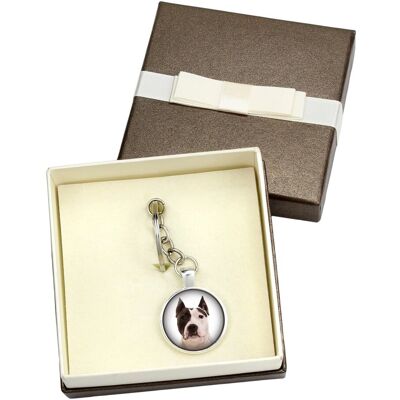 Inny producent Amerykański Staffordshire Terrier, Amstaff, Amstaf - Brelok W Pudełku, Wlasne Foto, Zawieszka Do Kluczy Marki Art-Dog Inny producent Amerykański Staffordshire Terrier, Amstaff, Amstaf - Brelok W Pudełku, Wlasne Foto, Zawieszka Do Kluczy Marki Art-Dog