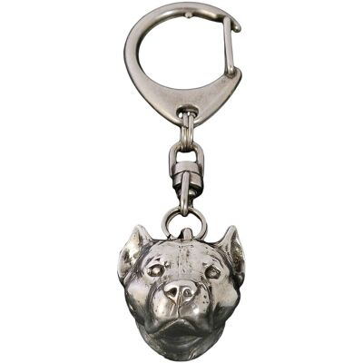 Amerykański Staffordshire Terrier, Amstaff, Amstaf - Posrebrzany Brelok Do Kluczy Z Psem, Ozdoba Torebki, Zawieszka Do Plecaka Marki Art-Dog Amerykański Staffordshire Terrier, Amstaff, Amstaf - Posrebrzany Brelok Do Kluczy Z Psem, Ozdoba Torebki, Zawieszka Do Plecaka Marki Art-Dog