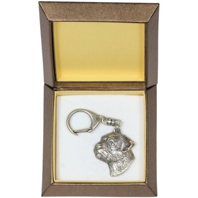 Inny producent Border Terrier - Posrebrzany Brelok Do Kluczy Z Psem W Pudełku Prezentowym, Ozdoba Torebki, Zawieszka Do Plecaka Marki Art-Dog Inny producent Border Terrier - Posrebrzany Brelok Do Kluczy Z Psem W Pudełku Prezentowym, Ozdoba Torebki, Zawieszka Do Plecaka Marki Art-Dog