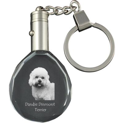 Art-Dog Dandie Dinmont Terrier Hindlee Terrier - Zawieszka z fotografią psa i kryształowym breloczkiem - Opakowanie prezentowe Art-Dog Dandie Dinmont Terrier Hindlee Terrier - Zawieszka z fotografią psa i kryształowym breloczkiem - Opakowanie prezentowe