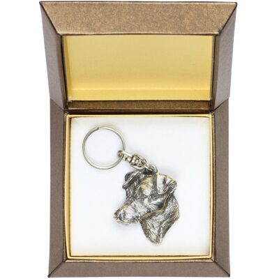 Inny producent Jack Russell Terrier - Posrebrzany Brelok Z Psem W Pudełku Ozdobnym, Ozdoba Torebki, Zawieszka Do Plecaka Marki Art-Dog Inny producent Jack Russell Terrier - Posrebrzany Brelok Z Psem W Pudełku Ozdobnym, Ozdoba Torebki, Zawieszka Do Plecaka Marki Art-Dog