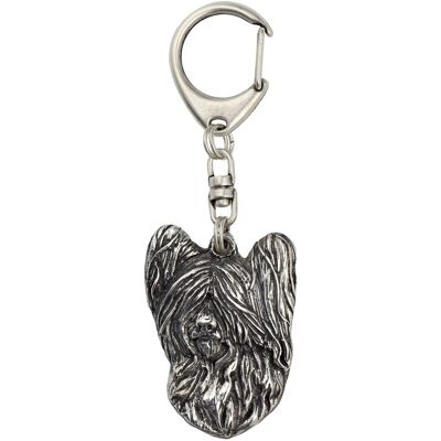 Skye Terrier - Posrebrzany Brelok Do Kluczy Z Psem, Ozdoba Torebki, Zawieszka Do Plecaka Marki Art-Dog Skye Terrier - Posrebrzany Brelok Do Kluczy Z Psem, Ozdoba Torebki, Zawieszka Do Plecaka Marki Art-Dog