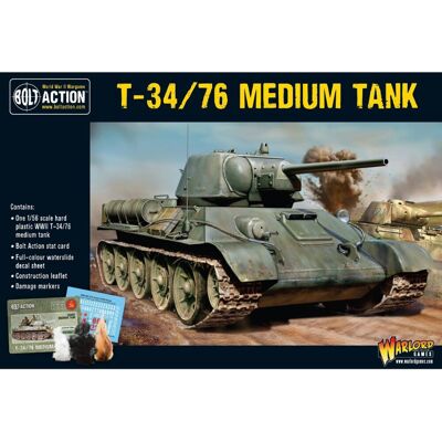 WARLORD GAMES T-34/76 Medium Tank - Czołg Średnii Bolt Action WARLORD GAMES T-34/76 Medium Tank - Czołg Średnii Bolt Action