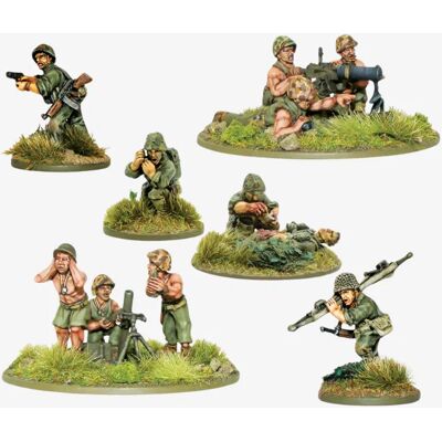 WARLORD GAMES Usmc Support Group - Hq, Moździeż 81mm, Mmg M1917 Bolt Action WARLORD GAMES Usmc Support Group - Hq, Moździeż 81mm, Mmg M1917 Bolt Action