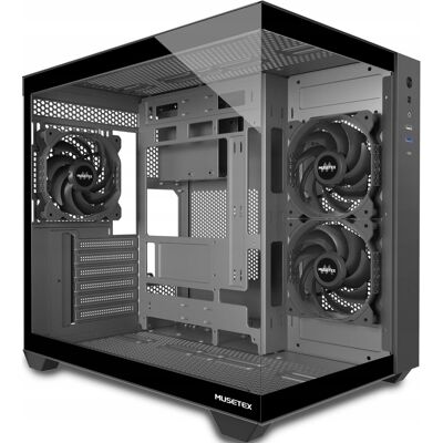 brak danych MUSETEX Obudowa PC ATX, 3 zainstalowane wentylatory bez podświetlenia brak danych MUSETEX Obudowa PC ATX, 3 zainstalowane wentylatory bez podświetlenia
