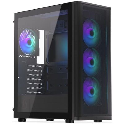 Krux Obudowa Endorfy Ventum 400 ARGB ATX/Micro-ATX/Mini-ITX z oknem czarna Krux Obudowa Endorfy Ventum 400 ARGB ATX/Micro-ATX/Mini-ITX z oknem czarna