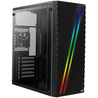 Obudowa komputerowa Aerocool, PGS STREAK A AEROPGSSTREAK-A-BKRG, ATX, Micro ATX, Mini ITX, czarny Obudowa komputerowa Aerocool, PGS STREAK A AEROPGSSTREAK-A-BKRG, ATX, Micro ATX, Mini ITX, czarny
