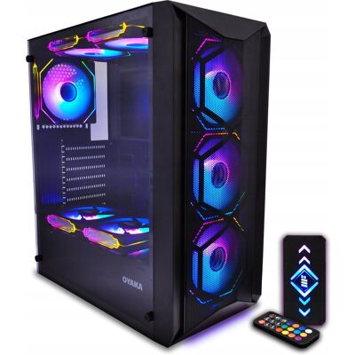 Obudowa komputerowa OYAKA FUSION TOWER FT-G2, 4x wentylator ARGB, kontroler Obudowa komputerowa OYAKA FUSION TOWER FT-G2, 4x wentylator ARGB, kontroler