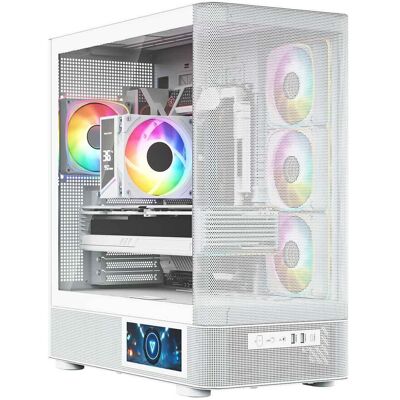 Obudowa Modecom Volcano AQ400 ARGB MIDI biała Obudowa Modecom Volcano AQ400 ARGB MIDI biała