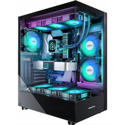 Inny producent Obudowa PC ATX, 6 wentylatorów ARGB, Mid Tower ze szkłem panoramicznym Inny producent Obudowa PC ATX, 6 wentylatorów ARGB, Mid Tower ze szkłem panoramicznym