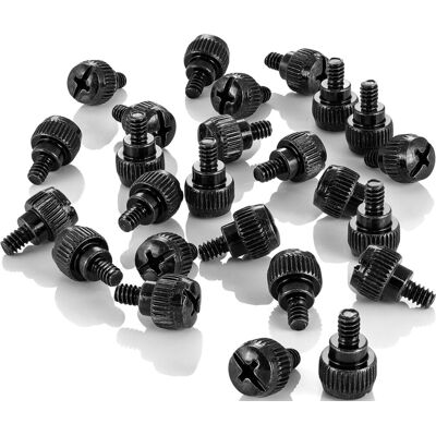Inny producent Poppstar 25 Śrub Radełkowanych Do Obudowy Komputera Stacjonarnego (#6-32 X 6mm) Stalowe Śruby Do Komputera Inny producent Poppstar 25 Śrub Radełkowanych Do Obudowy Komputera Stacjonarnego (#6-32 X 6mm) Stalowe Śruby Do Komputera