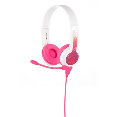 BuddyPhones - StudyBuddy - różowy - biały - Headphones BuddyPhones - StudyBuddy - różowy - biały - Headphones
