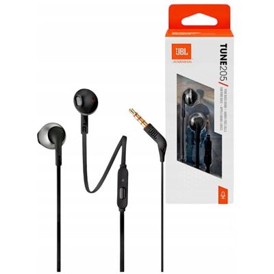 Słuchawki Przewodowe Douszne Jbl Tune 205 Słuchawki Przewodowe Douszne Jbl Tune 205