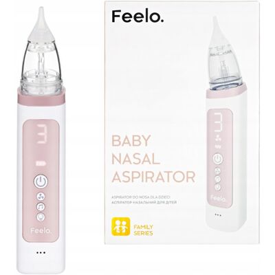 Aspirator do nosa dla dzieci FEELO family elektryczny mocny i cichy Aspirator do nosa dla dzieci FEELO family elektryczny mocny i cichy