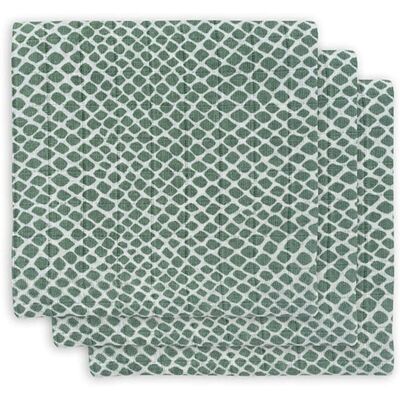 Jollein 3 Pieluszki Niemowlęce Hydrophlic 70x70 Cm Snake Ash Green Jollein 3 Pieluszki Niemowlęce Hydrophlic 70x70 Cm Snake Ash Green