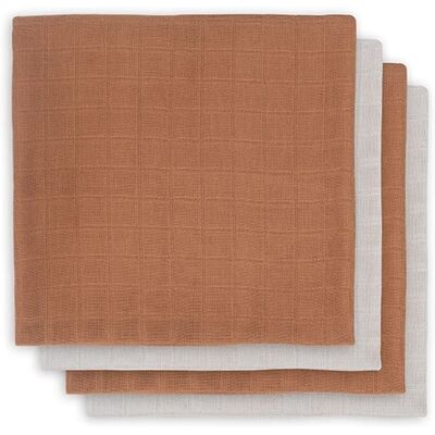 Jollein 4 Pieluszki Bambusowe 70x70 Cm Bamboo Caramel Jollein 4 Pieluszki Bambusowe 70x70 Cm Bamboo Caramel