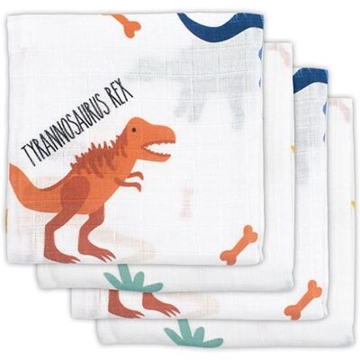 Jollein 4 Pieluszki Niemowlęce Hydrophilic 70x70 Cm Dinozaury Dinosaur Jollein 4 Pieluszki Niemowlęce Hydrophilic 70x70 Cm Dinozaury Dinosaur
