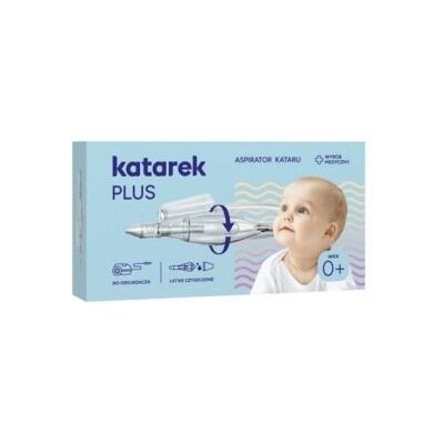Inny producent Katarek Plus aspirator do nosa na katar metoda 3 kroków od urodzenia 1 szt Inny producent Katarek Plus aspirator do nosa na katar metoda 3 kroków od urodzenia 1 szt