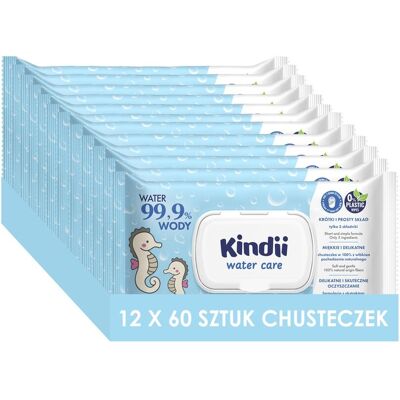 Harper Hygienics Kindii Water Care Chusteczki 60 szt. - Naturalna pielęgnacja Harper Hygienics Kindii Water Care Chusteczki 60 szt. - Naturalna pielęgnacja