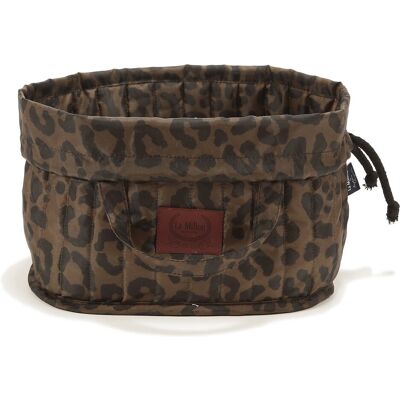 La Millou - Organizer Na Pieluchy Ortalion Leopard Choco By Magdalena Lamparska La Millou - Organizer Na Pieluchy Ortalion Leopard Choco By Magdalena Lamparska