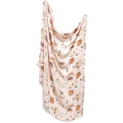 La Millou Otulacz Bamboo Muślin - Fly Me To The Moon Nude La Millou Otulacz Bamboo Muślin - Fly Me To The Moon Nude