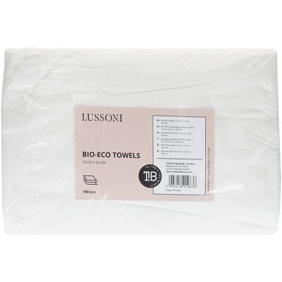 LUSSONI by Tools For Beauty, Ręczniki BIO-EKO, 70 cm x 50 cm, 100 szt. LUSSONI by Tools For Beauty, Ręczniki BIO-EKO, 70 cm x 50 cm, 100 szt.