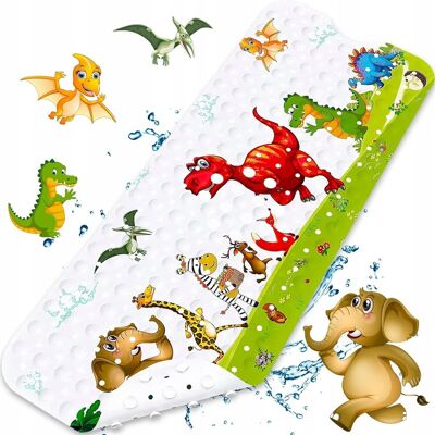 Inny producent Mata do wanny, prysznic, antypoślizgowa, 100x40 cm dla dzieci dinozaur Inny producent Mata do wanny, prysznic, antypoślizgowa, 100x40 cm dla dzieci dinozaur