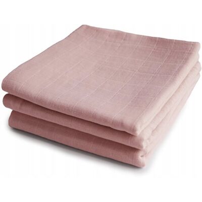 Mushie Pieluszki Muślinowe 3-Pack Blush Mushie Pieluszki Muślinowe 3-Pack Blush