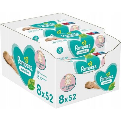 Inny producent PAMPERS CHUSTECZKI 8X52 SENSITIVE Inny producent PAMPERS CHUSTECZKI 8X52 SENSITIVE