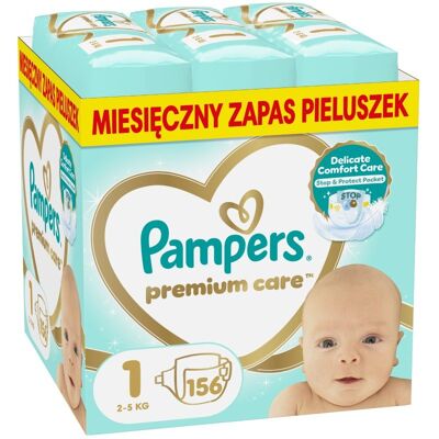 Pampers Premium Care Pieluchy - Wrażliwa skóra, Do 12 godzin ochrony Pampers Premium Care Pieluchy - Wrażliwa skóra, Do 12 godzin ochrony